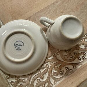 Fiesta Ivory Cup and Saucer Set